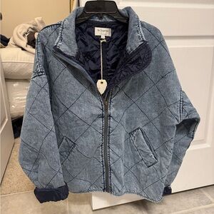 NWT VICI Xander Quilted Denim Jacket